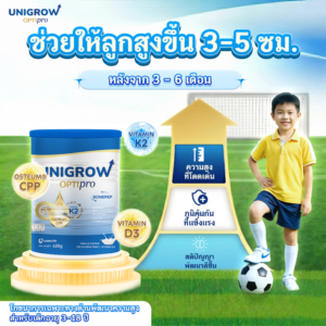 Alternative view of คอมโบ 5 กระปุก แถม Unigrow Optipro รสวานิลลา 3 กระปุก และ D3K2 1 ขวด